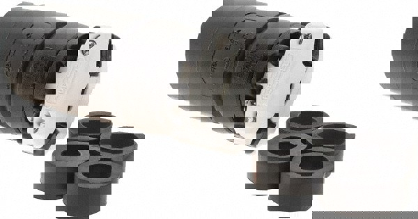 250 VDC, 600 VAC, 20, 30 Amp, NonNEMA Configuration, Industrial Grade, Self Grounding Receptacle